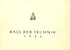 Deckblatt Ball der Technik 1953