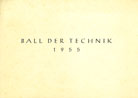 Deckblatt Ball der Technik 1955
