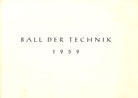 Deckblatt Ball der Technik 1959