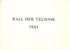 Deckblatt Ball der Technik 1961