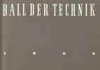 Deckblatt Ball der Technik 1966