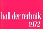 Deckblatt Ball der Technik 1972
