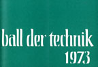 Deckblatt Ball der Technik 1973