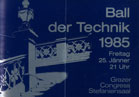 Deckblatt Ball der Technik 1985