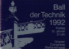 Deckblatt Ball der Technik 1992